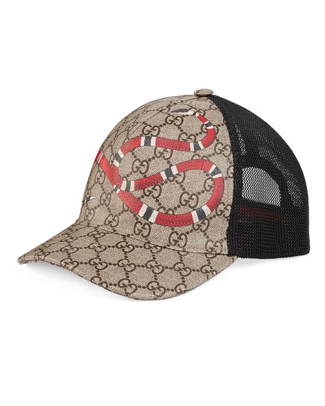 gucci snake cap inside|gucci hat snake print.